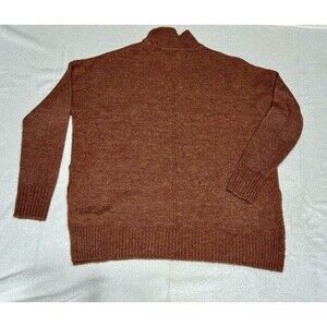 Jessica Simpson Sweater Womens XS  Orange Alpaca Blend Turtle Neck Long Sleeve